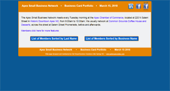 Desktop Screenshot of apexsmallbusinessnetwork.com